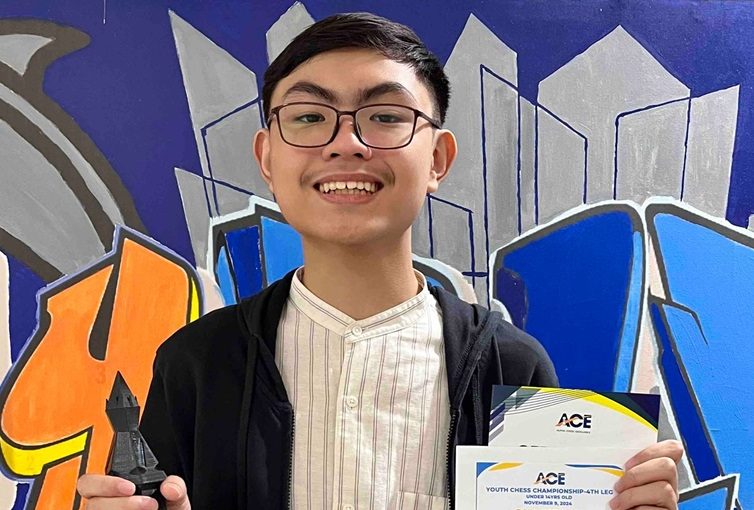 Jericho Winston Cu Wins ACE Youth Rapid Chess Championship