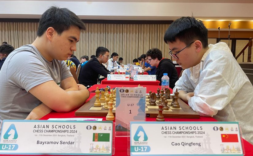 Leaders Trimmed Down After 3 Rds of Asian Schools Chess Championship in Thailand