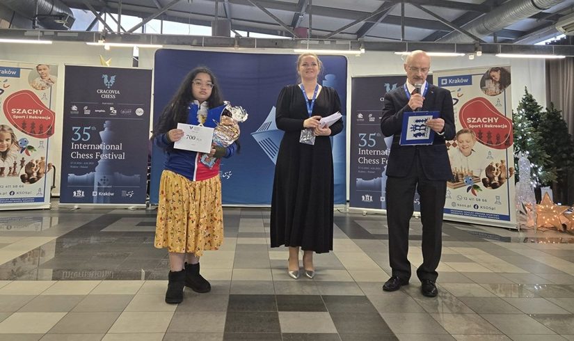 11-year-old Nika Juris Nicolas Wins 35th International Chess Festival U1800 in Poland