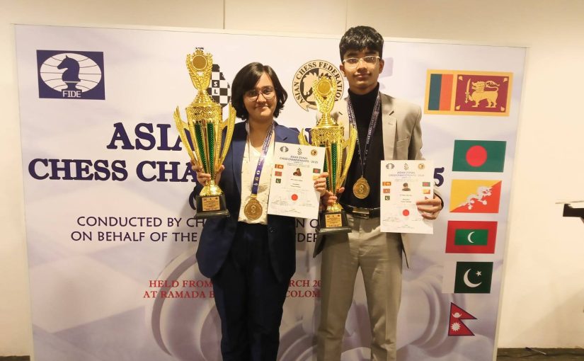 IM Reja Neer Manon and WFM Ahmed Wadifa Top Zone 3.2 Zonals in Sri Lanka