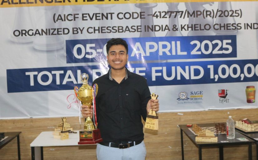 Ayush Sharma Wins Khelo Chess India Masters Rapid and Blitz 2025