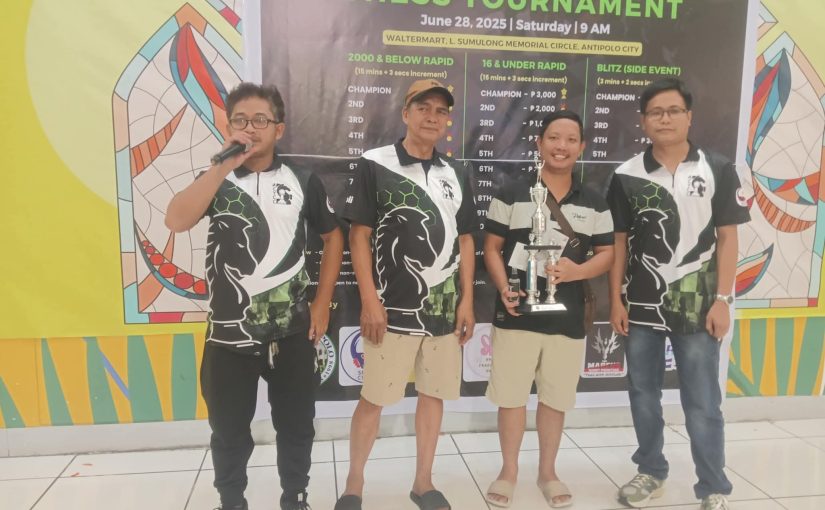 Gumila Wins Antipolo City Youth Rapid Chess Tournament
