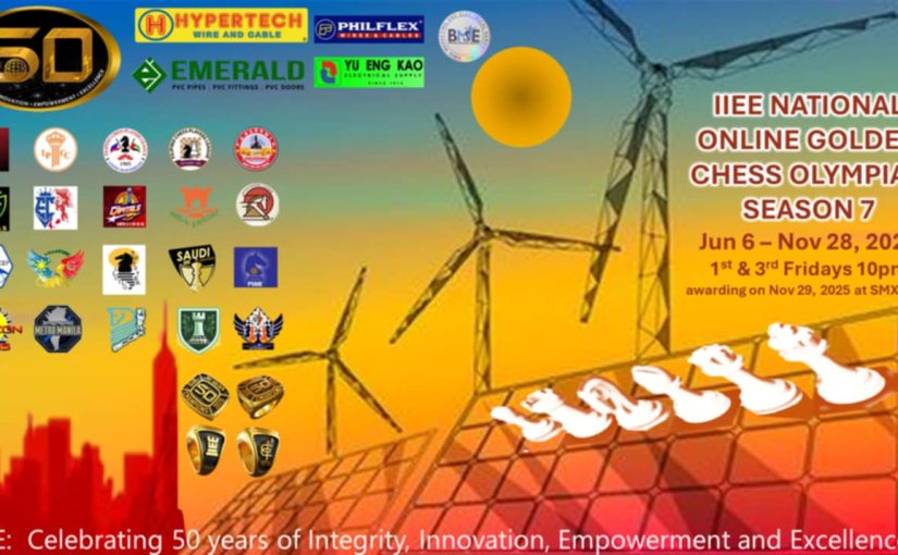 IIEE National Chess Olympiad (Golden season 7) Starts June 6, 2025