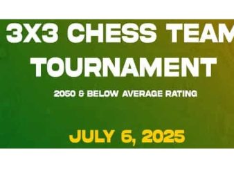 3×3 (Tatluhan) Rapid Chess Tournament Set July 6th in Philippines