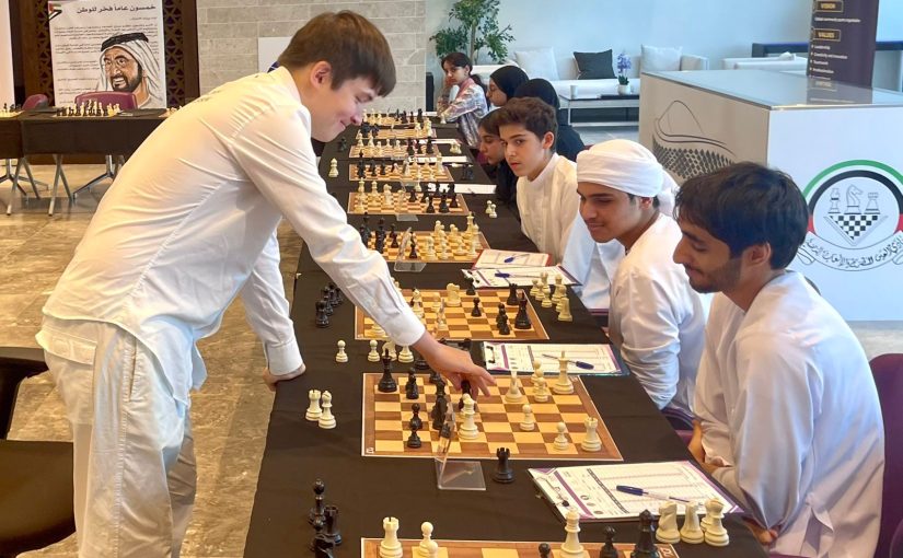 GM Kazybek Nogerbek Simultaneous Exhibition in Al Ain, UAE