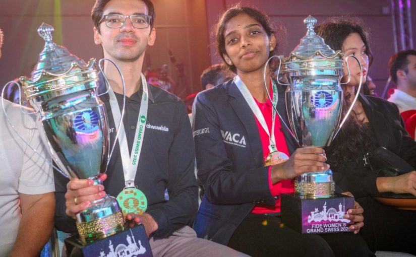 Giri and Vaishali Win FIDE Open and Women’s Grand Swiss in Uzbekistan