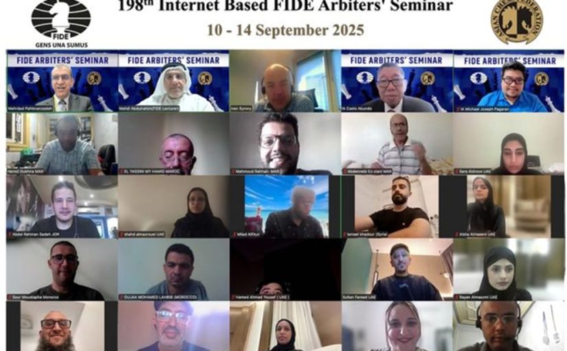 198th Internet Based FIDE Arbiters’ Arabic Seminar Held