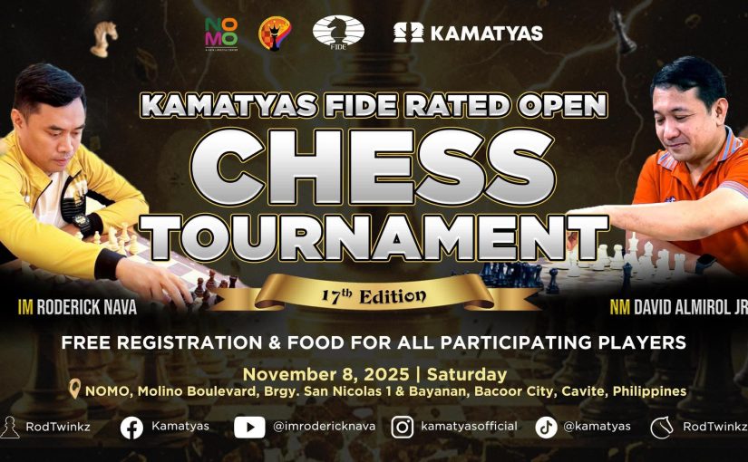 Kamatyas FIDE Rapid Chess Open Slated November 8 