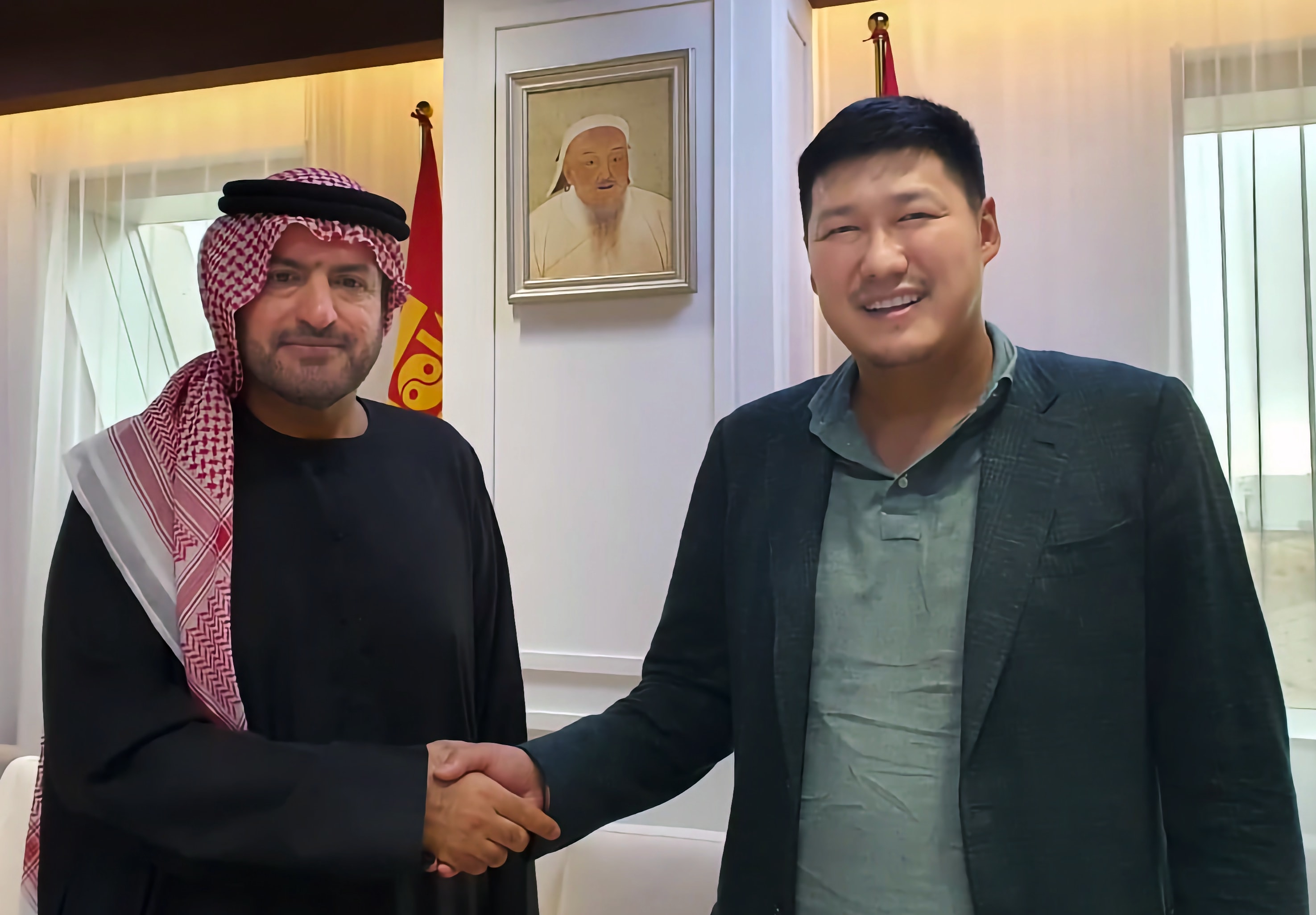 Meeting with President of Mongolian Olympic Committee