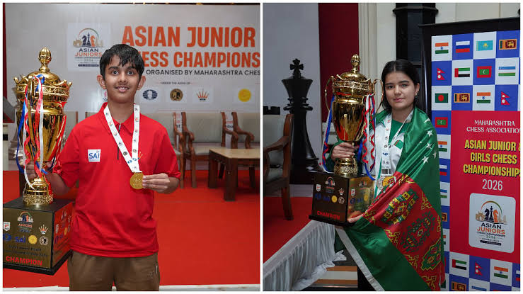 India and Turkmenistan Share Honours – Vivaan and Shohradova Crowned Champions